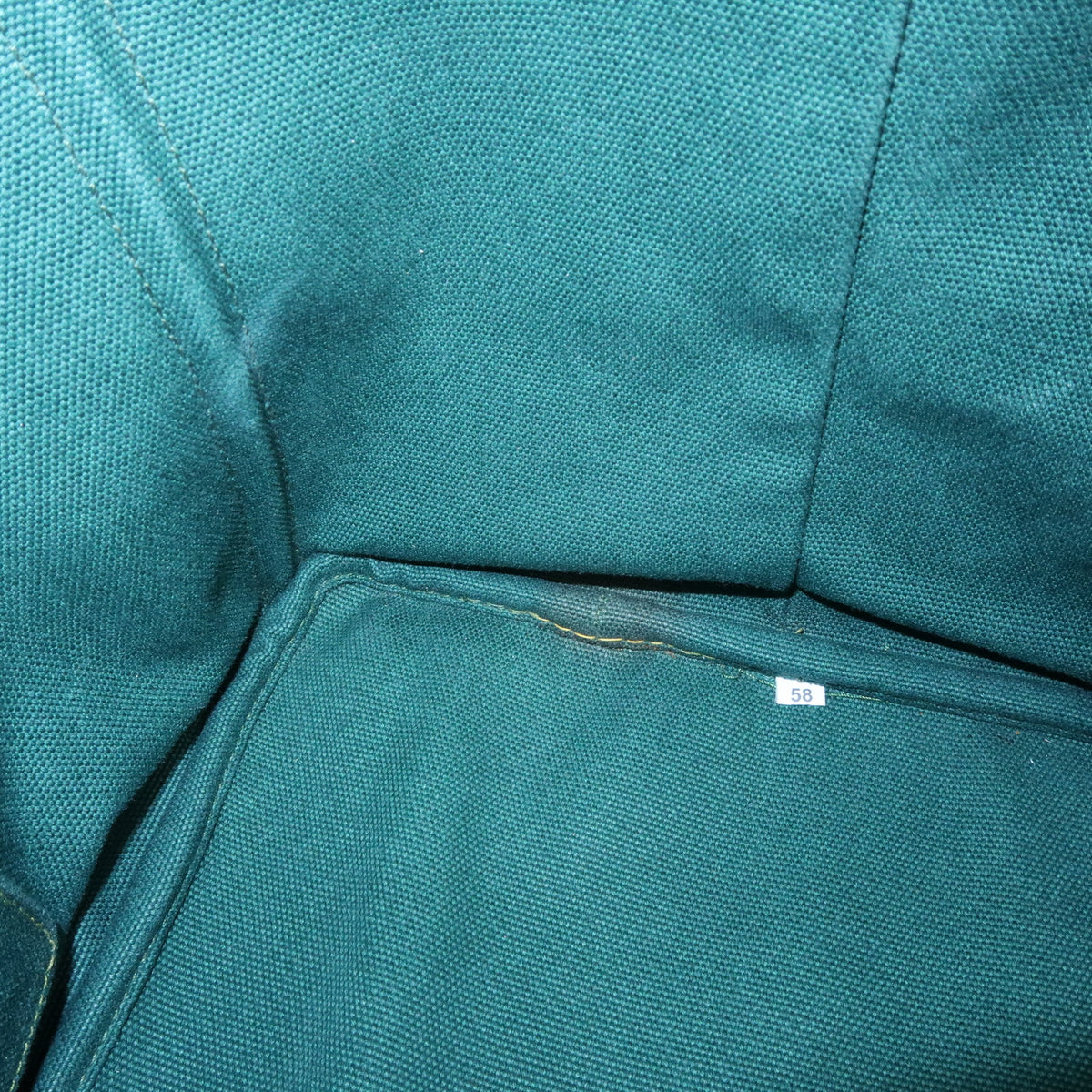 PRADA Logo Canapa Triangle Logo 2Way Tote Hand Bag Green Blue BN2642
