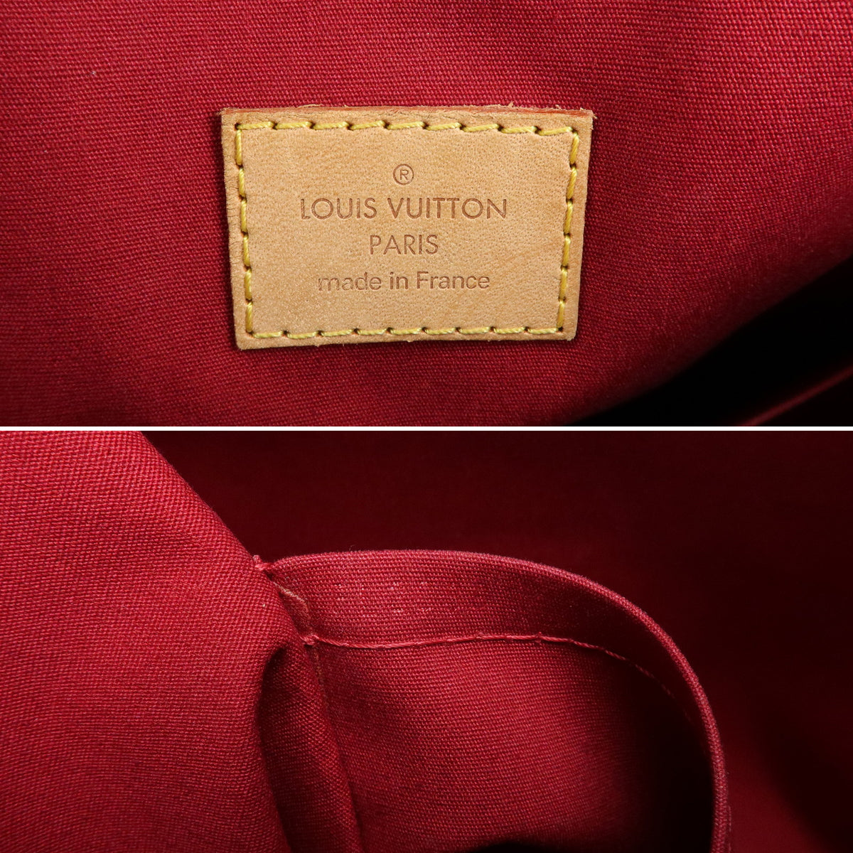 Louis Vutton Monogram Vernis Brentwood Tote Bag Pomme D'amour M91989