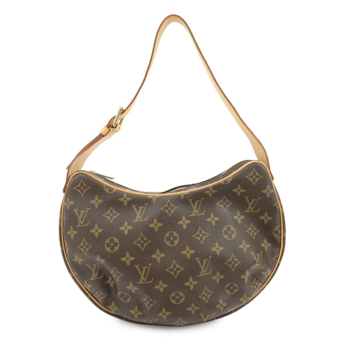 Louis Vuitton Monogram Croissant MM Shoulder Bag Brown M51512