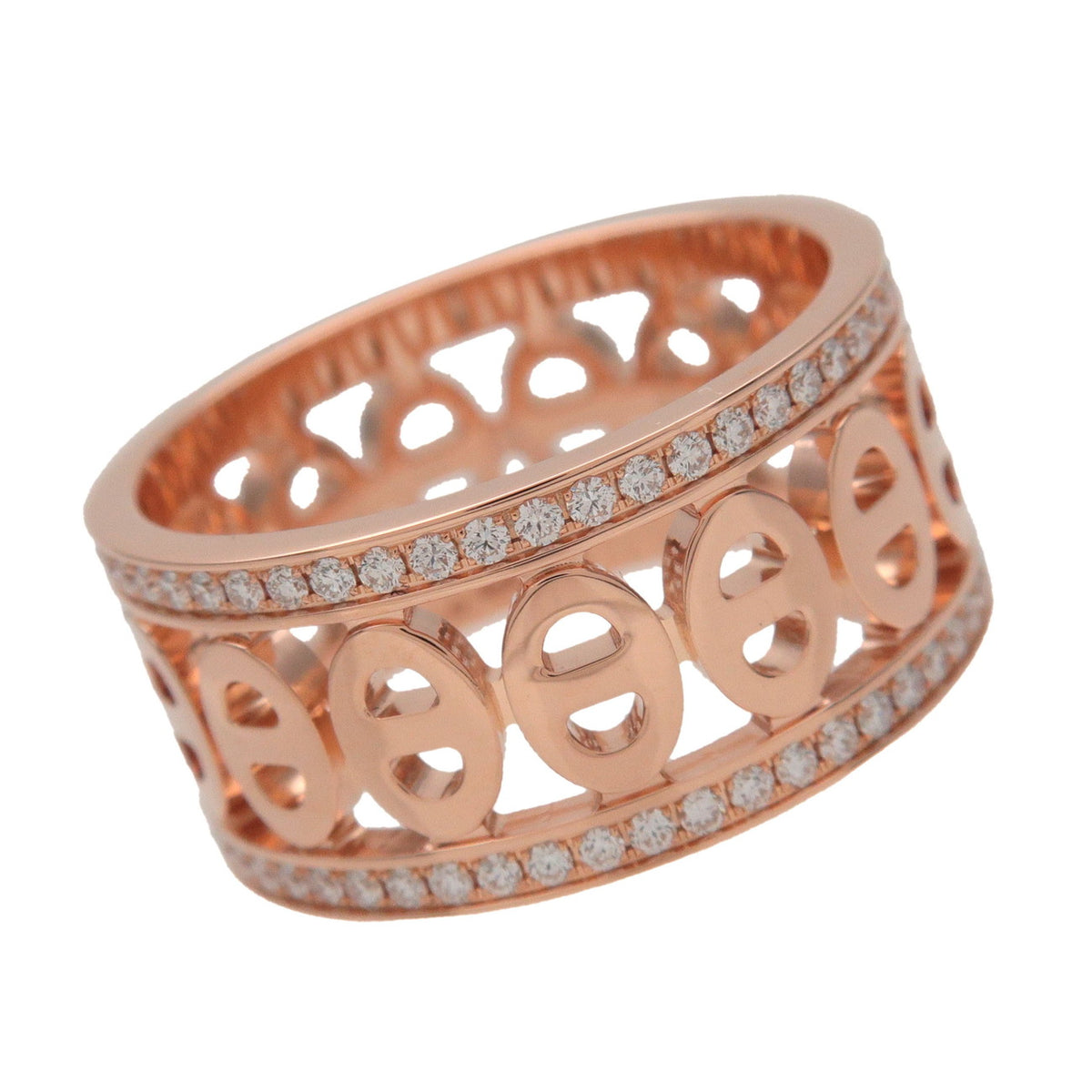 HERMES Chaine d'Ancre Divine PM Diamond Ring K18 750PG #52 US6