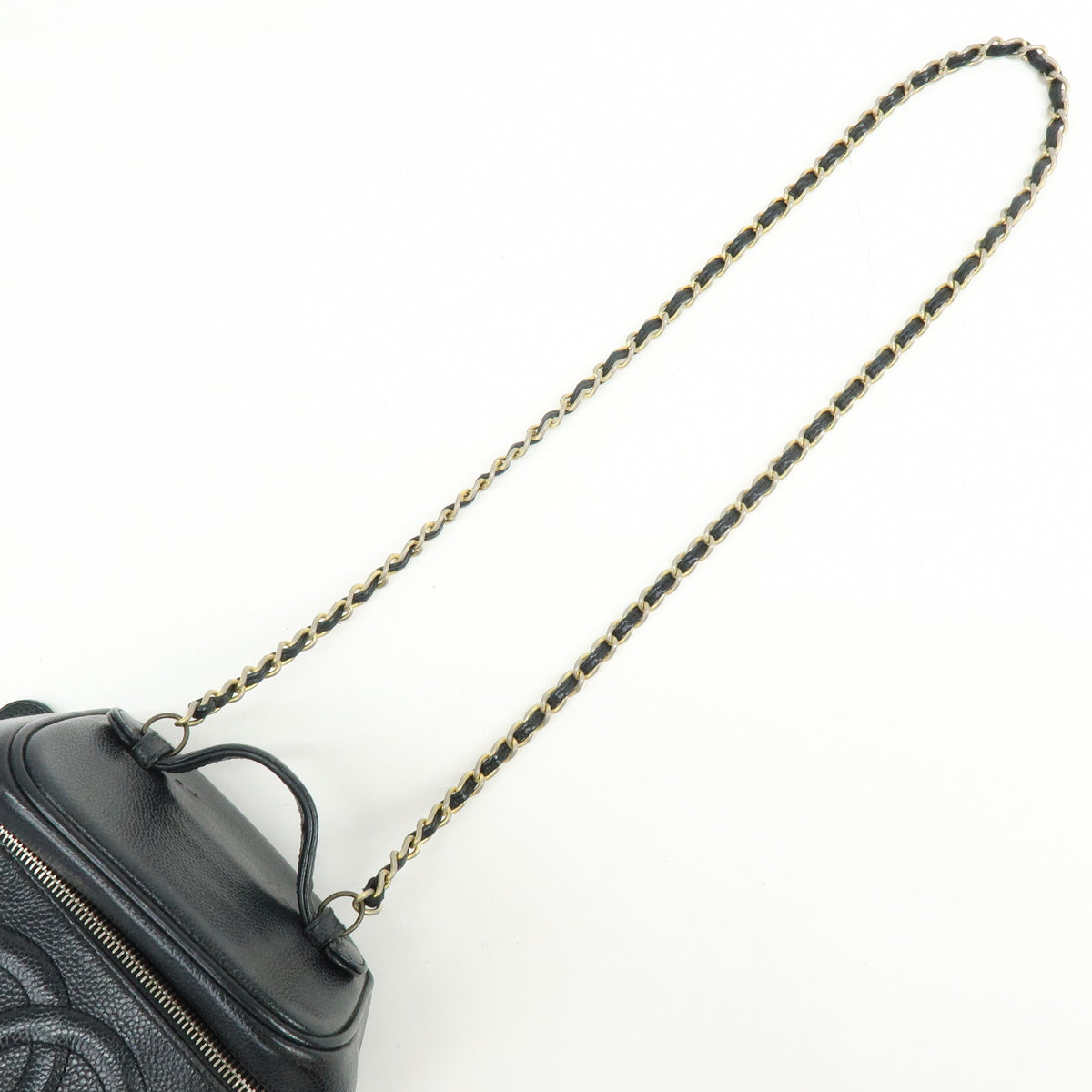 CHANEL COCO Mark Caviarskin Vanity Bag Chain Strap Hand Bag A01998 Lot
