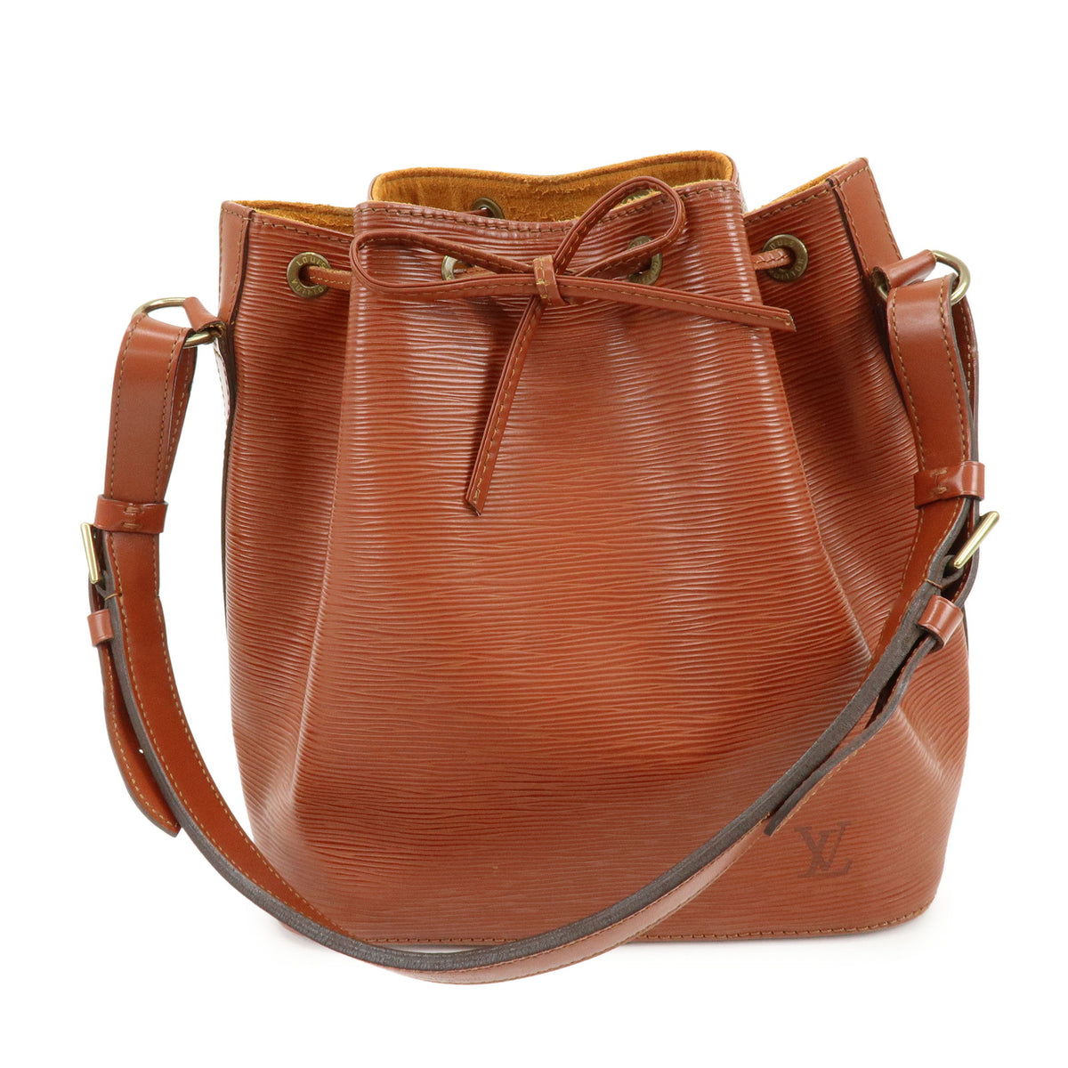 Louis Vuitton Epi Petit Noe Shoulder Bag Kenya Brown M44103