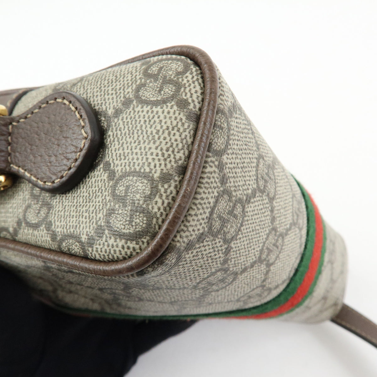 GUCCI Ophidia Sherry Double G GG Supreme Leather Shoulder Bag 517350