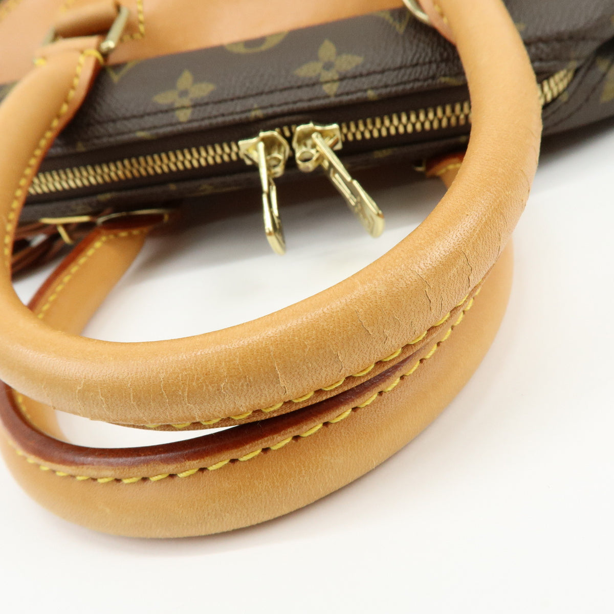 Louis Vuitton Monogram Deauville Canvas Hand Bag Brown M47270