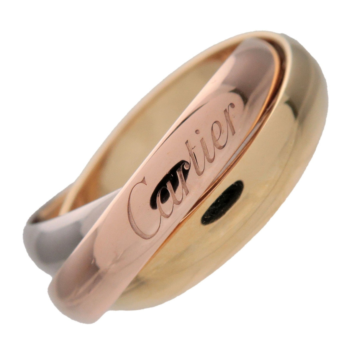 Cartier Trinity Ring MM K18 750YG/WG/PG #47 US4 EU47 HK8.5