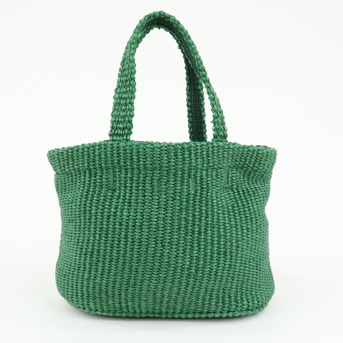 Jimmy Choo Beach Tote East West Raffia 2way Bag Hand Shoulder Bag Green