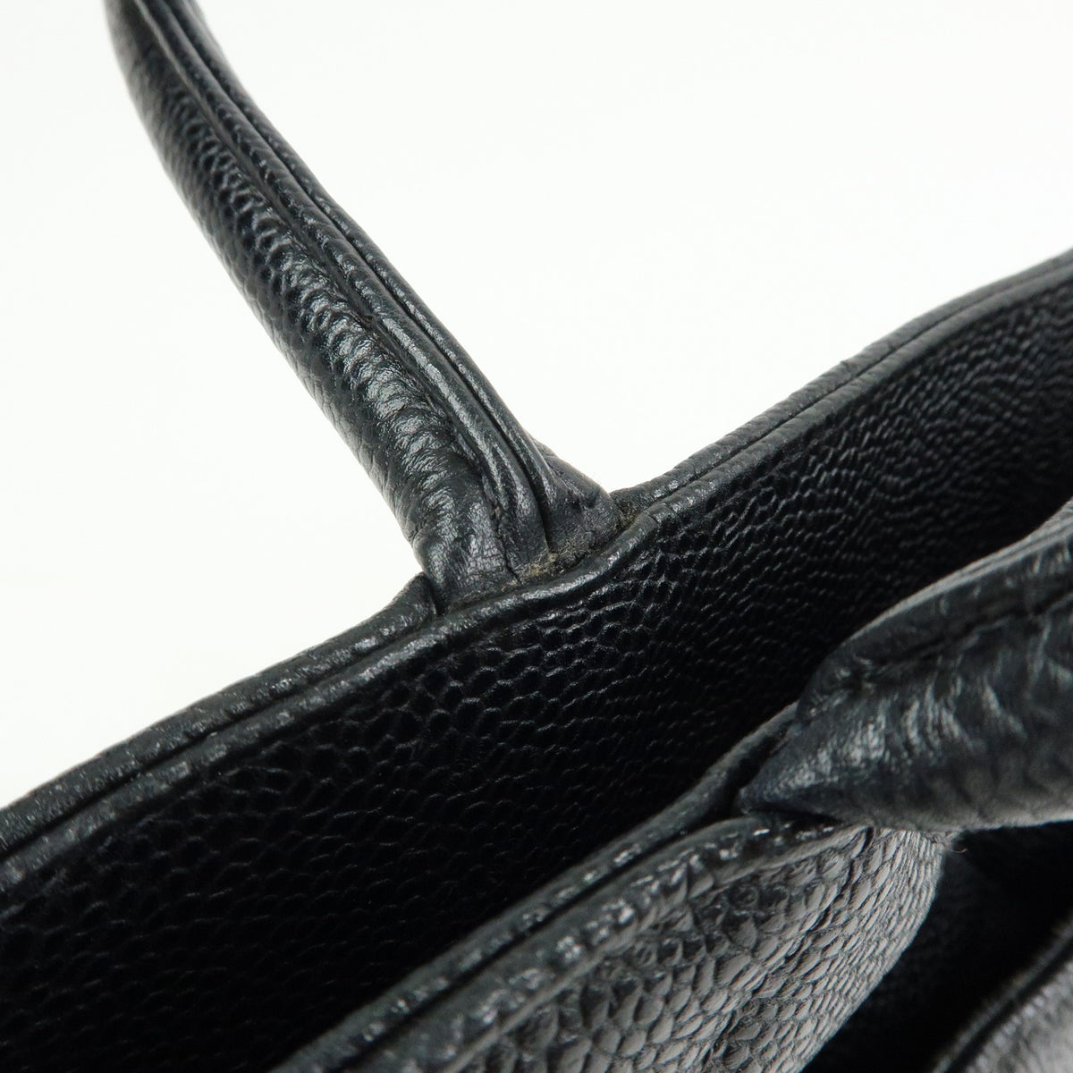 CHANEL Matelasse COCO Mark Medallion Tote Bag Hand Bag Black A01804