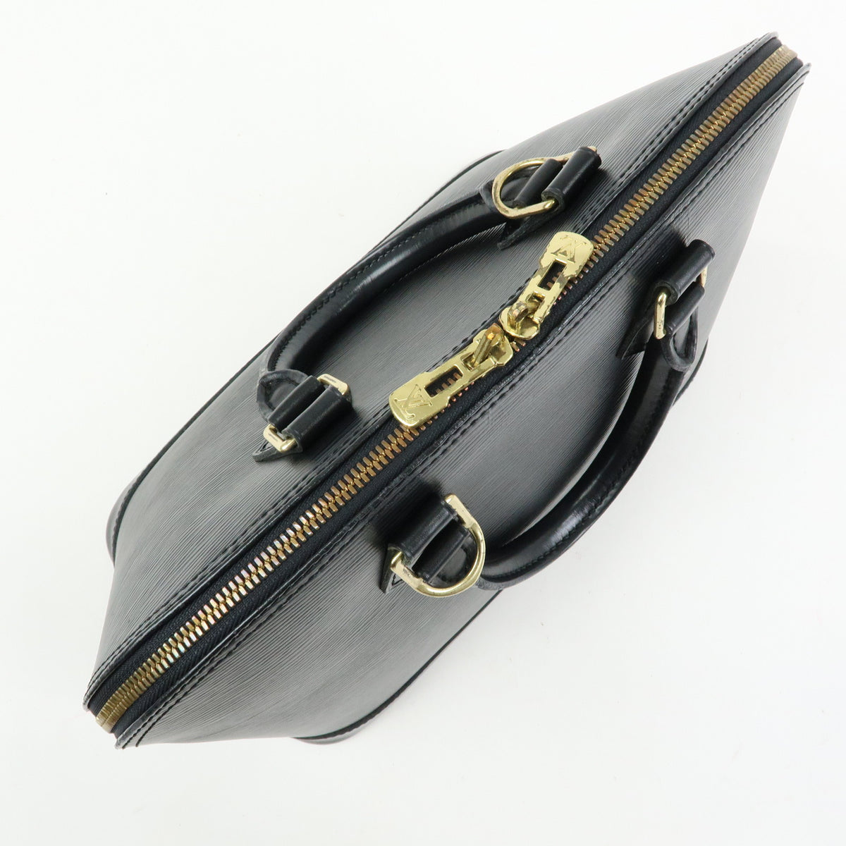 Louis Vuitton Epi Alma Leather Hand Bag Noir Black M52142