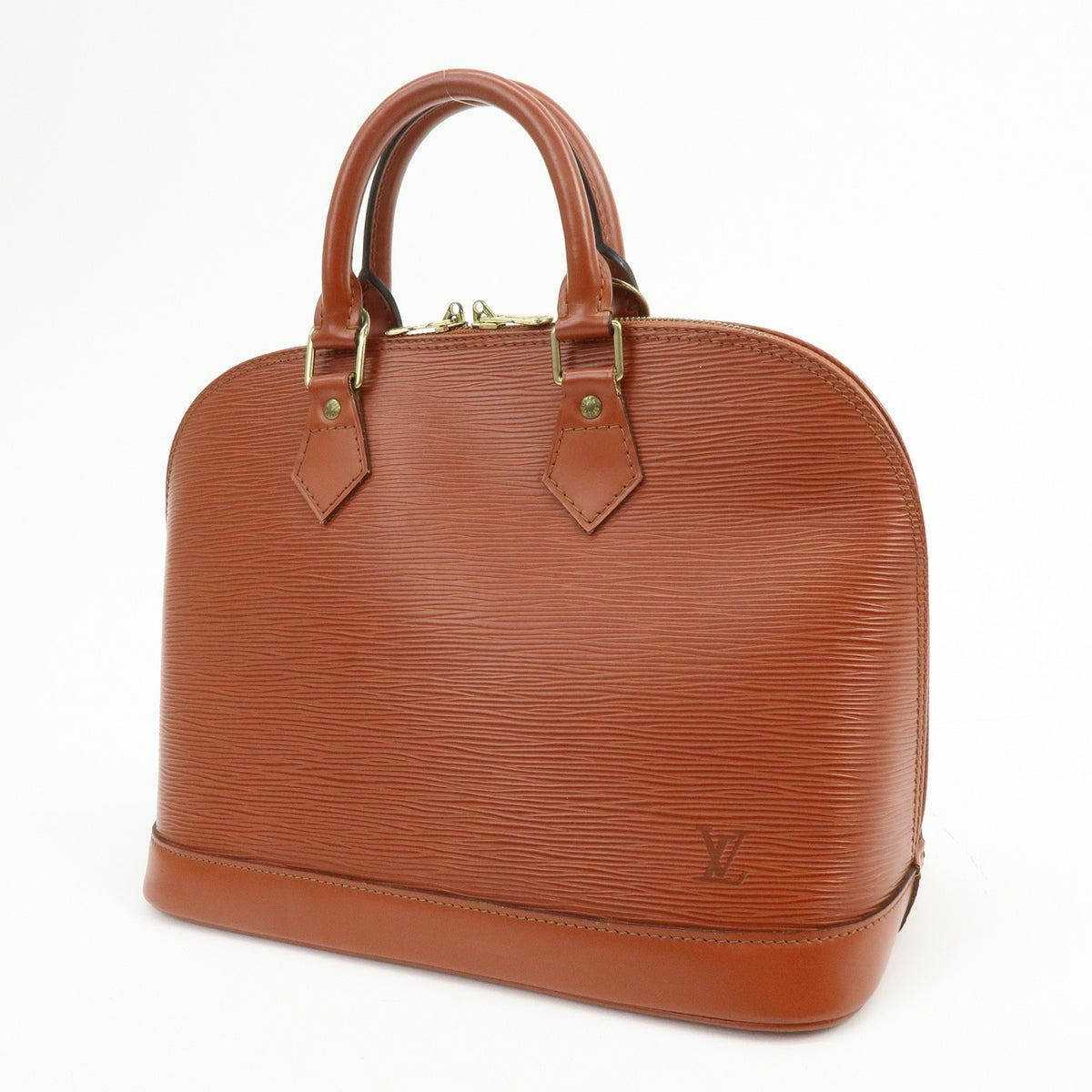 Louis Vuitton Epi Alma PM Leather Hand Bag Kenya Brown M52143