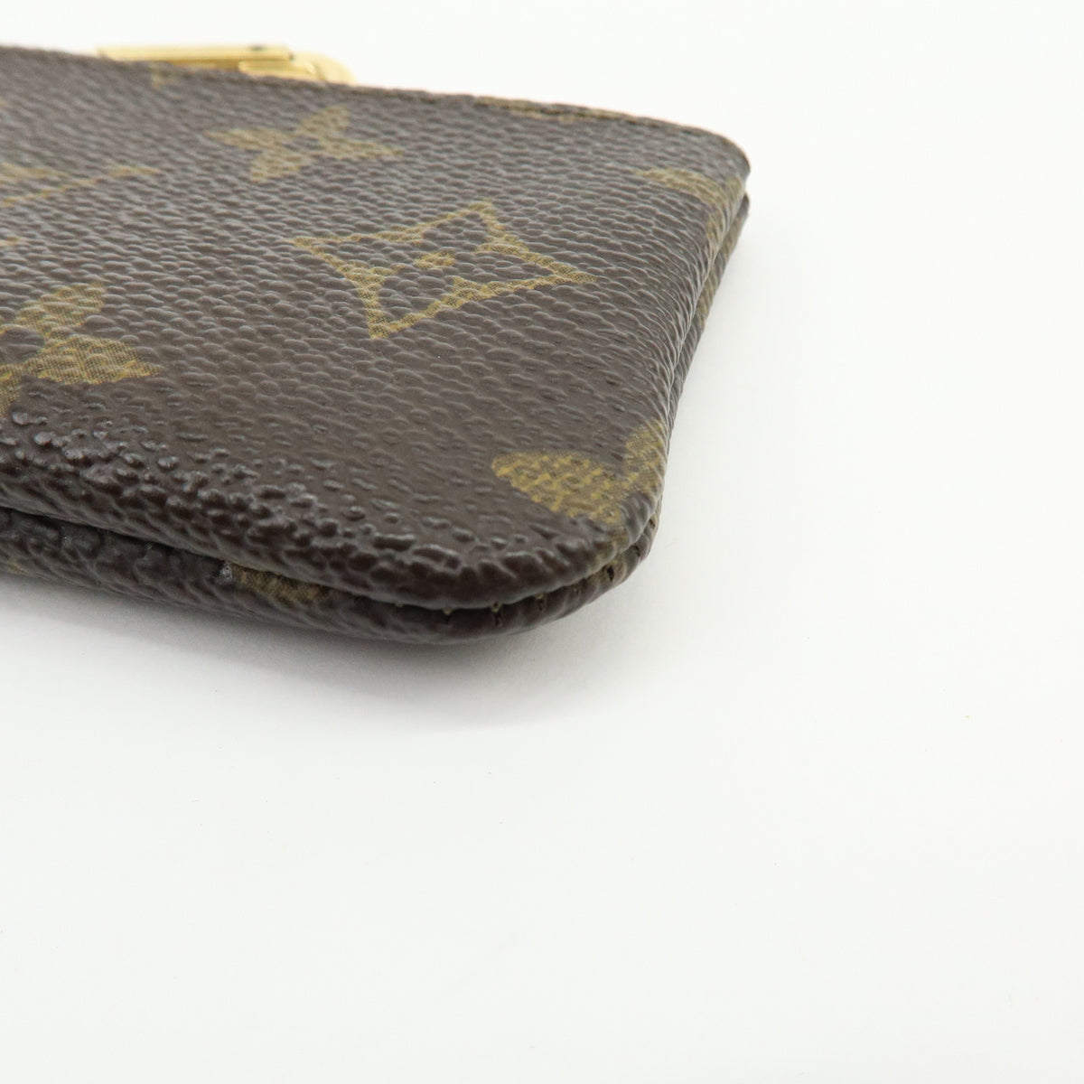 Louis Vuitton Monogram Pochette Cles Coin Case Key Case Brown M62650