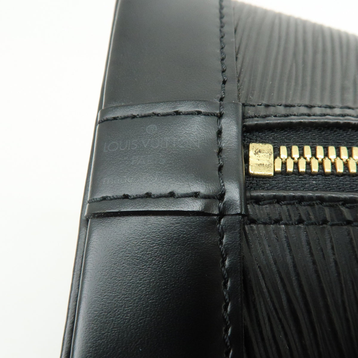 Louis Vuitton Epi Alma PM Leather Hand Bag Noir Black M52142