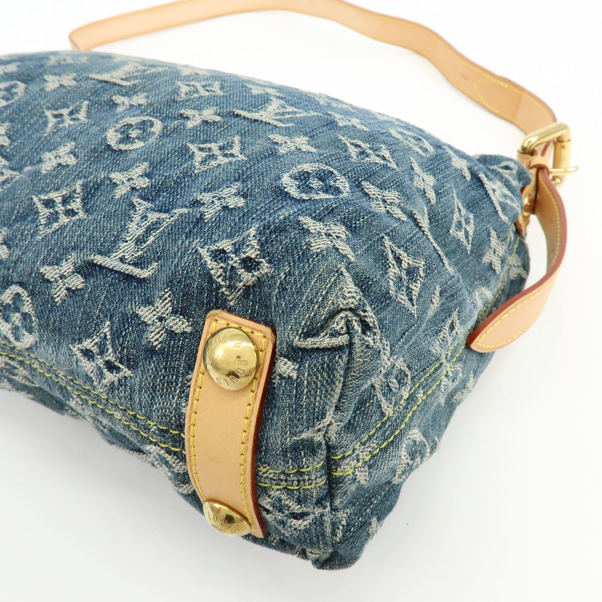 Louis Vuitton Monogram Denim Baggy PM 2Way Bag Shoulder Bag M95049