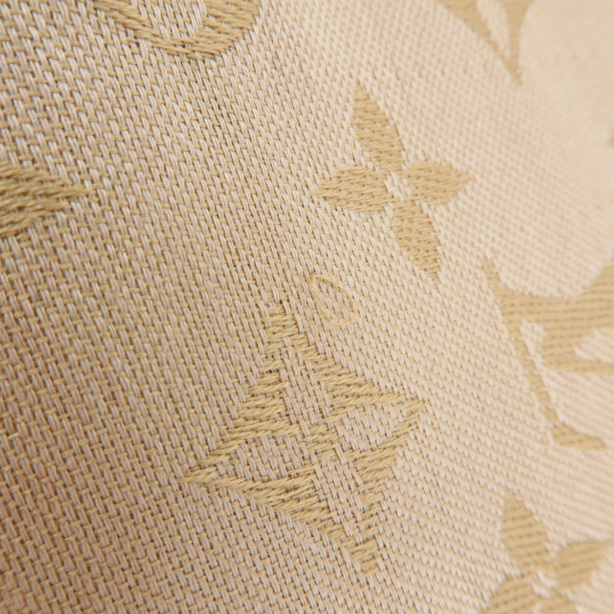 Louis Vuitton Monogram Shine Silk Wool Scarf Shawl Fringe Greige M75121