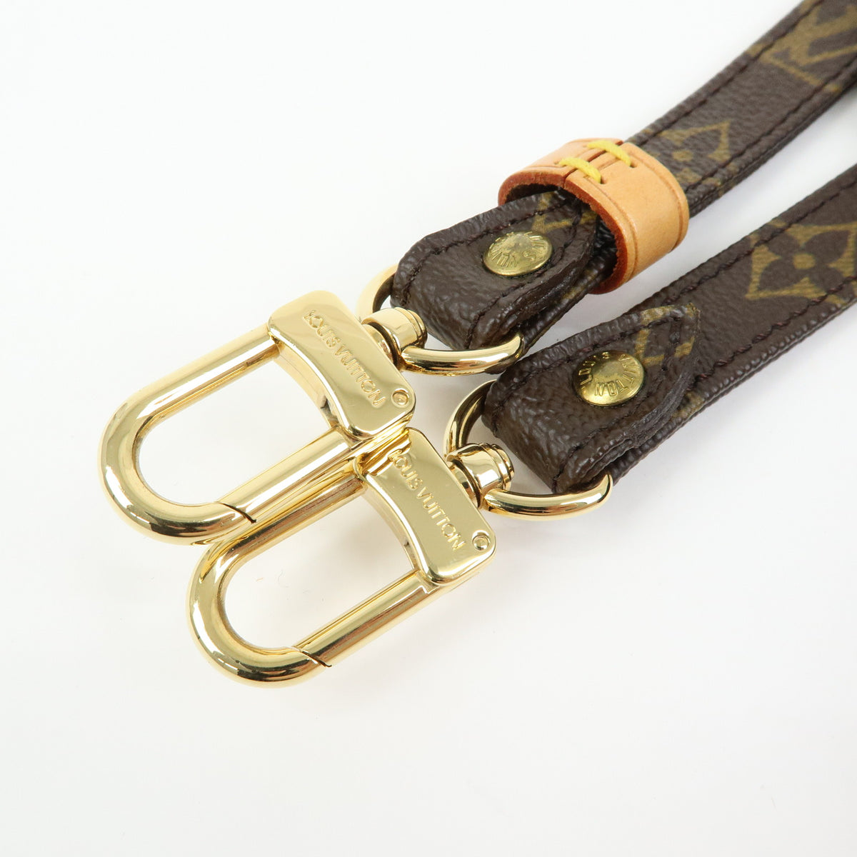 Louis Vuitton Monogram Adjustable Shoulder Strap Brown 120cm J52315