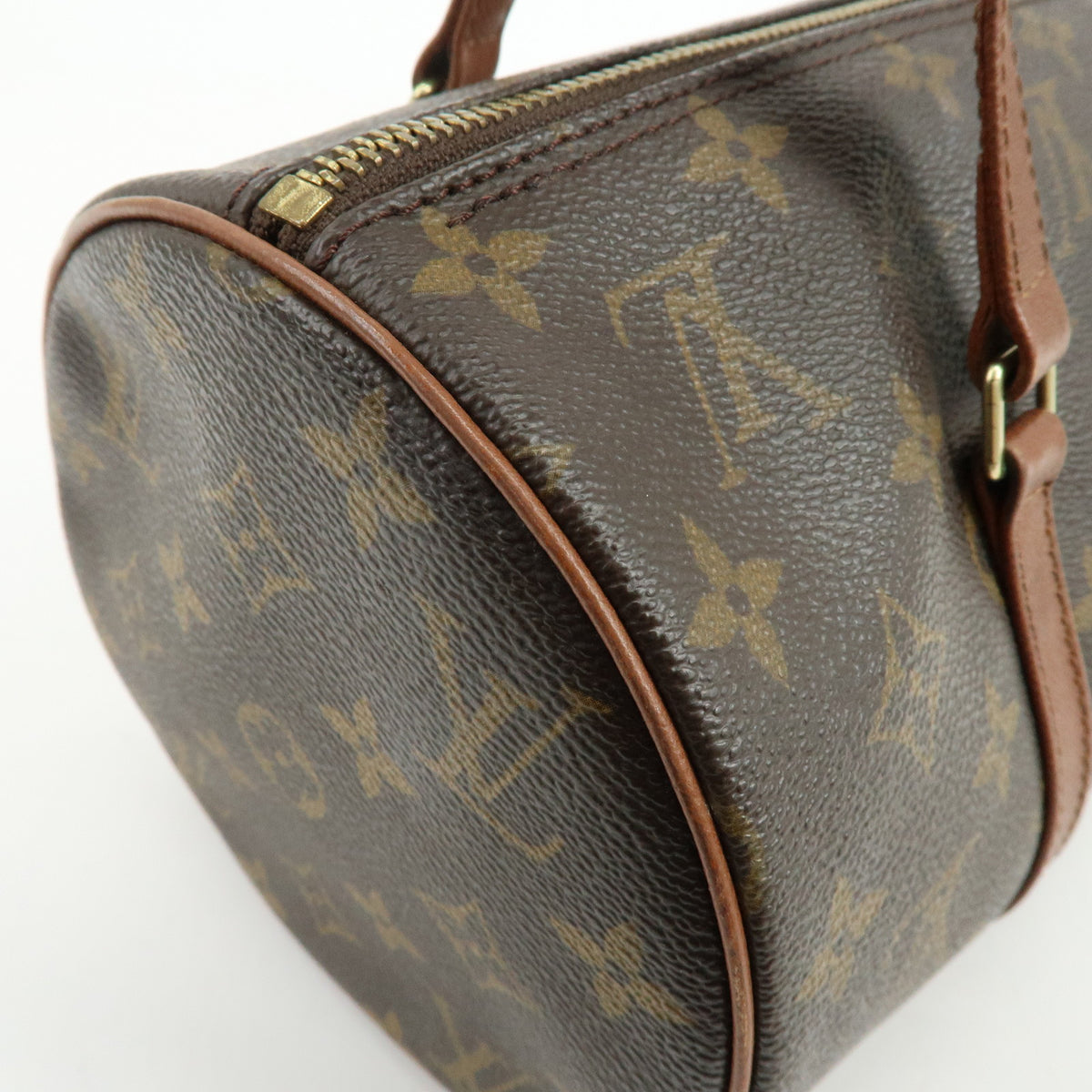 Louis Vuitton Monogram Papillon 30 Hand Bag Brown M51365