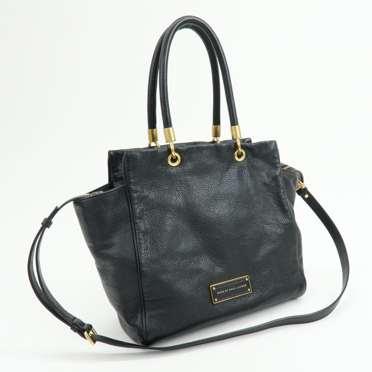 MARC by MARC JACOBS Top Handle Leather 2Way Bag Shoulder Bag Black