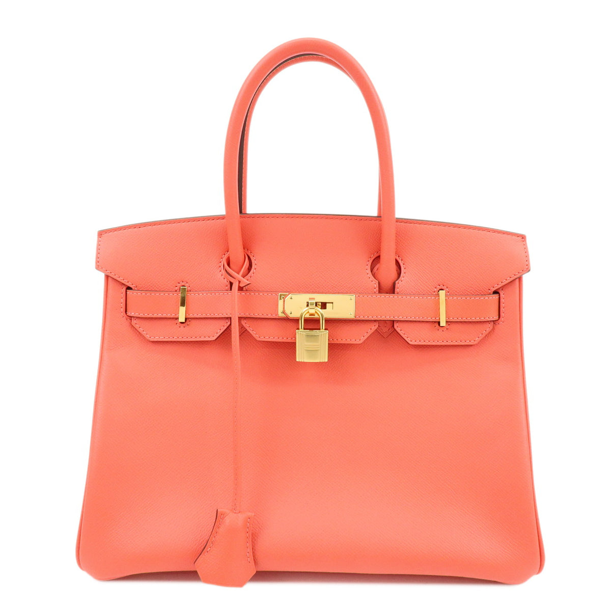 HERMES Birkin 30 Veau Epsom Leather Hand Bag Rose Jaipur