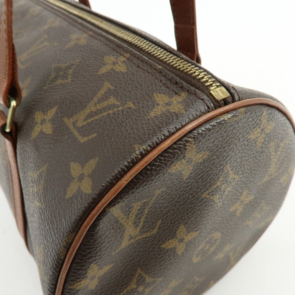 Louis Vuitton Monogram Papillon 30 Hand Bag Brown M51365