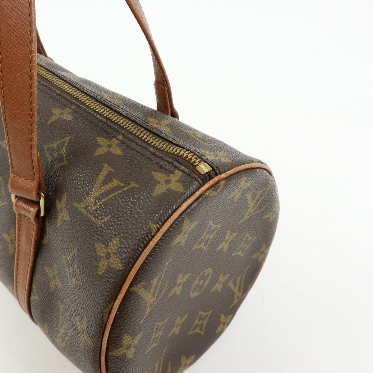 Louis Vuitton Monogram Papillon 30 Hand Bag Brown M51365