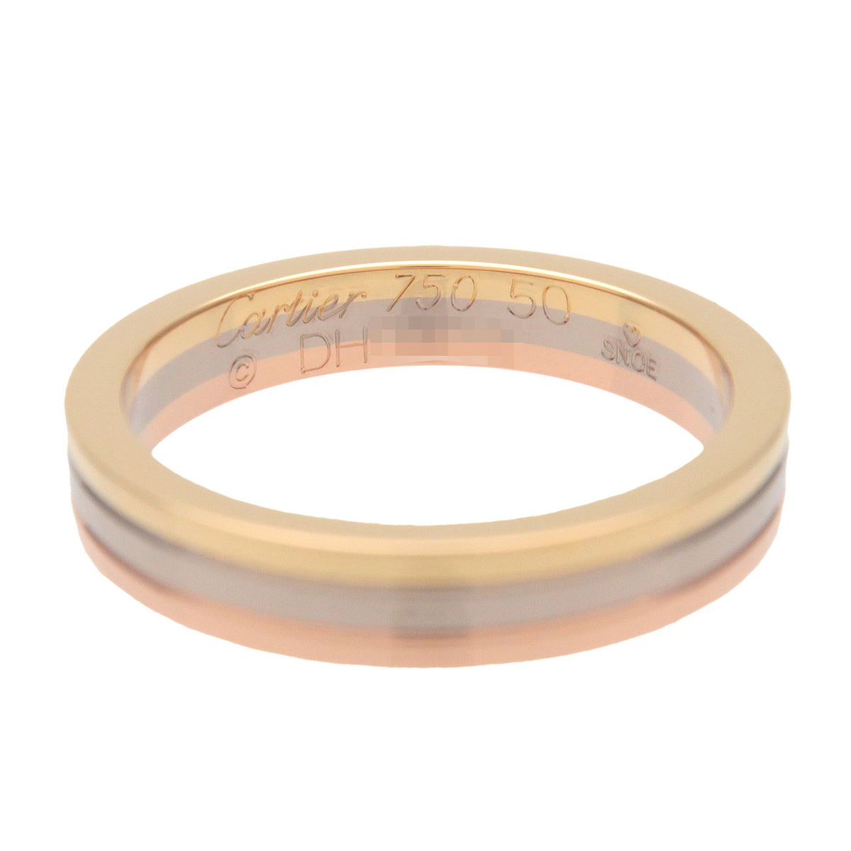 Cartier Vendome Three Color Ring K18 750YG/PG/WG #50 US5.25