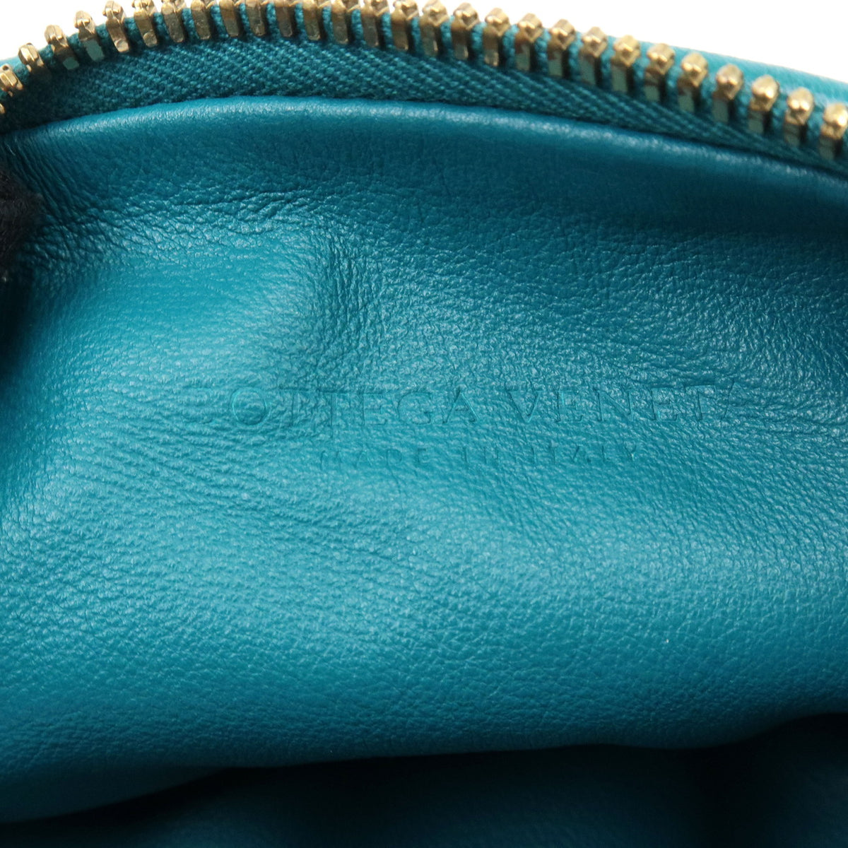 BOTTEGA VENETA Mini Jodie Intrecciato Leather Hand Bag Turquoise Blue