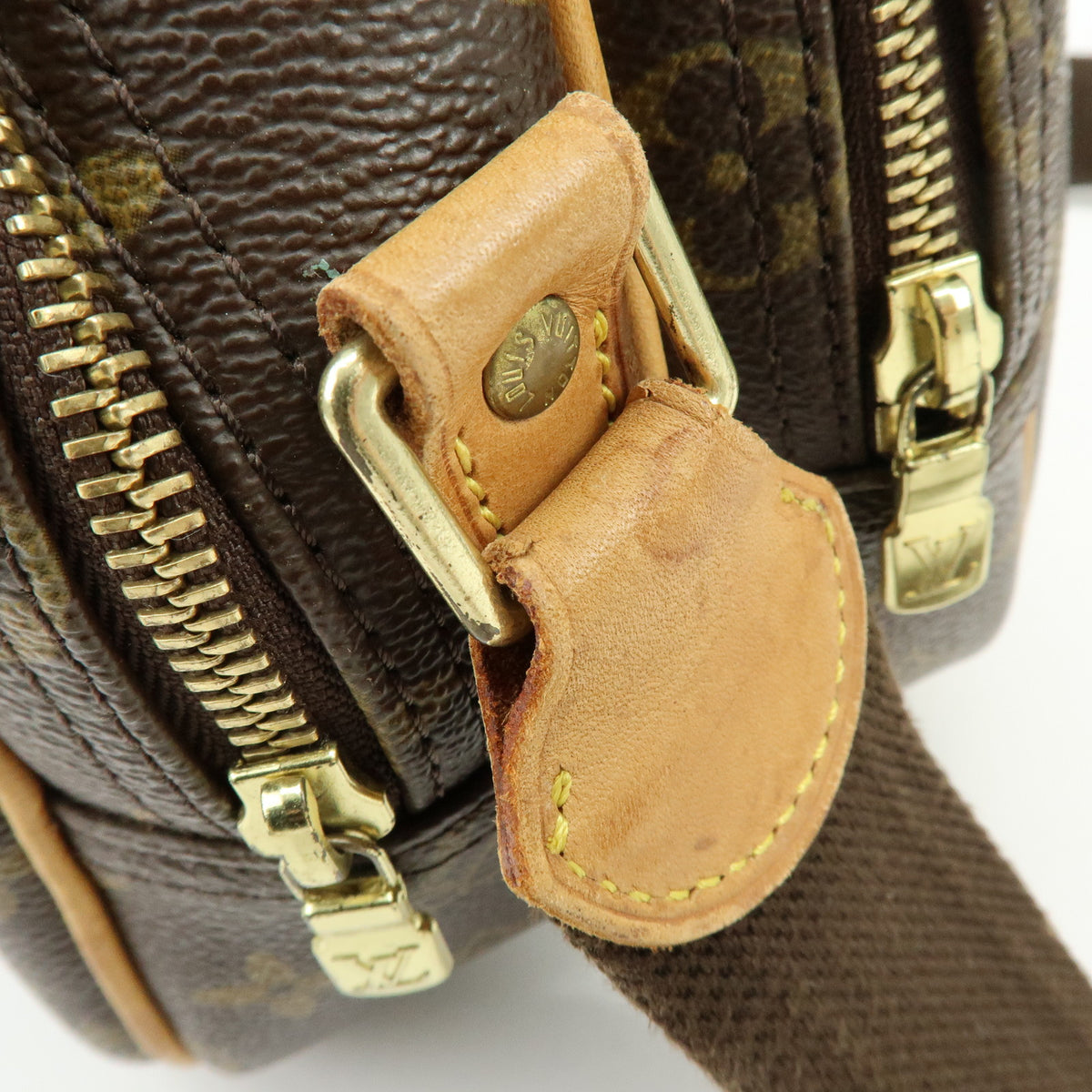 Louis Vuitton Monogram Reporter PM Shoulder Crossbody Bag Brown M45254