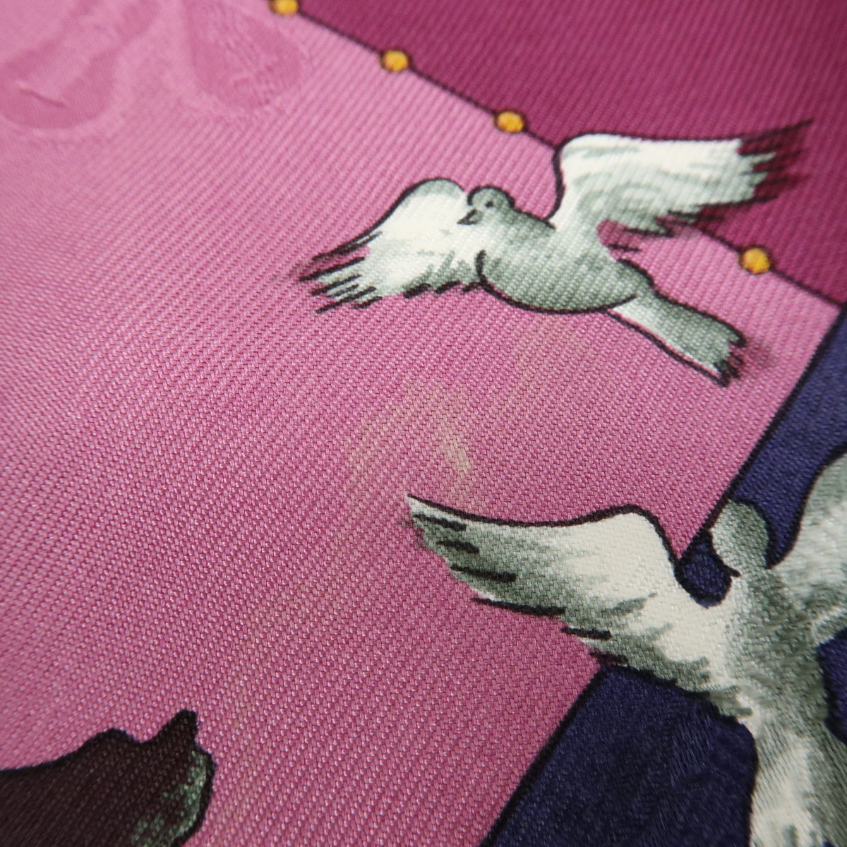 HERMES Carre 90 Silk 100% Scarf Fetes Venitiennes Purple