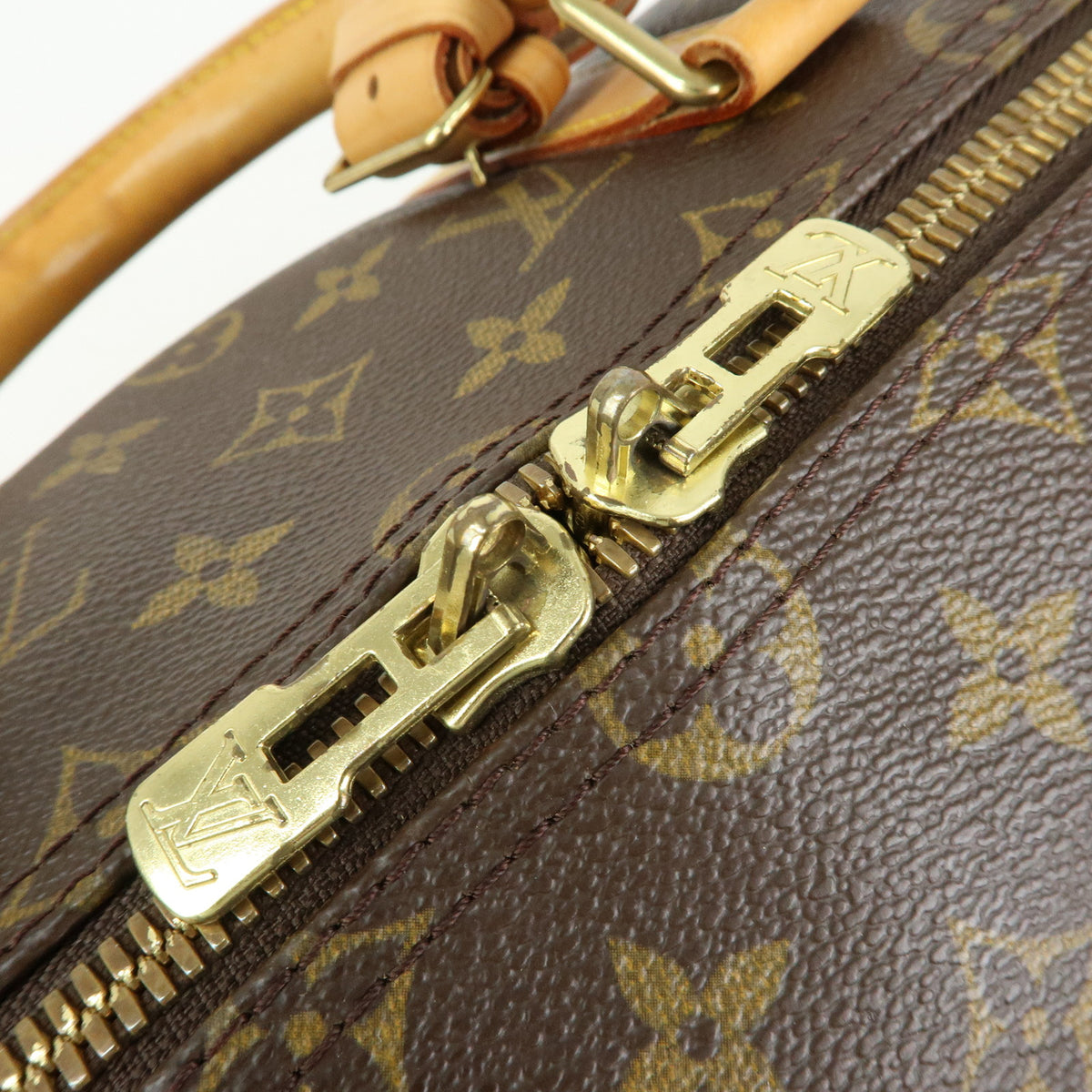 Louis Vuitton Monogram Keep All Bandouliere 50 Boston Bag Brown M41416