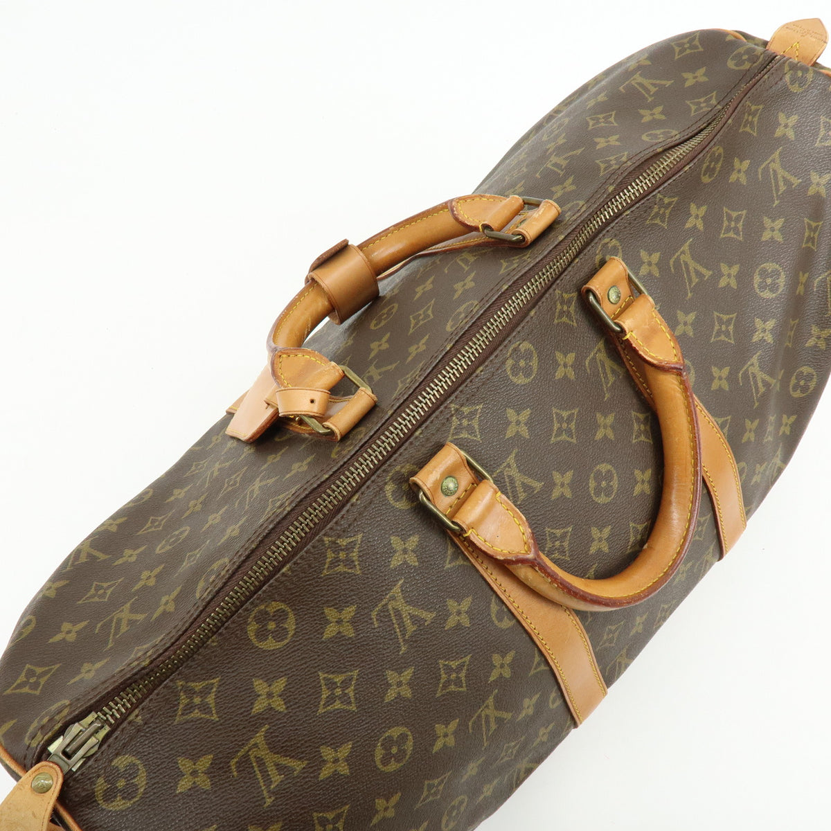Louis Vuitton Monogram Keep All 50 Boston Bag Brown M41426
