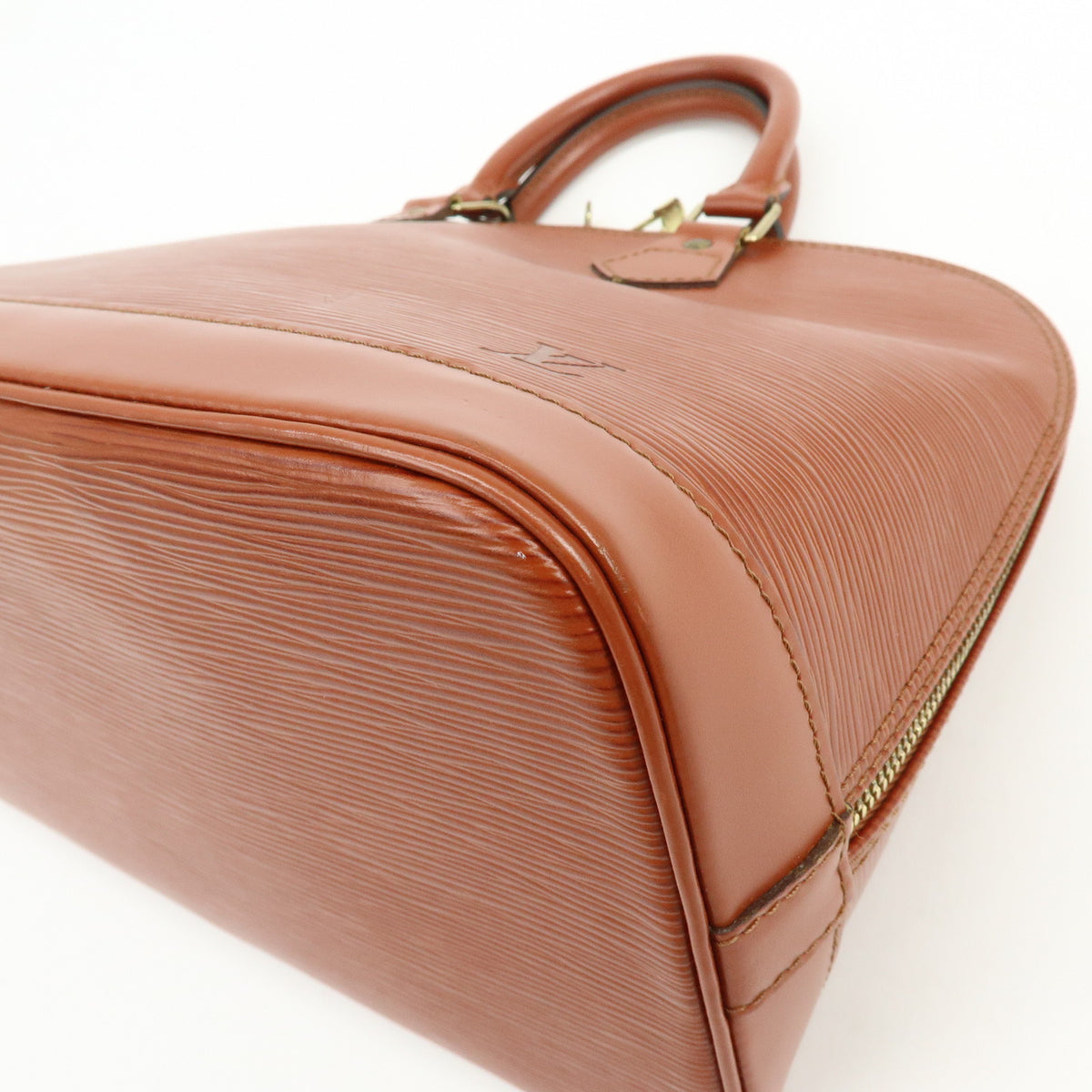 Louis Vuitton Epi Alma PM Leather Hand Bag Kenya Brown M52143