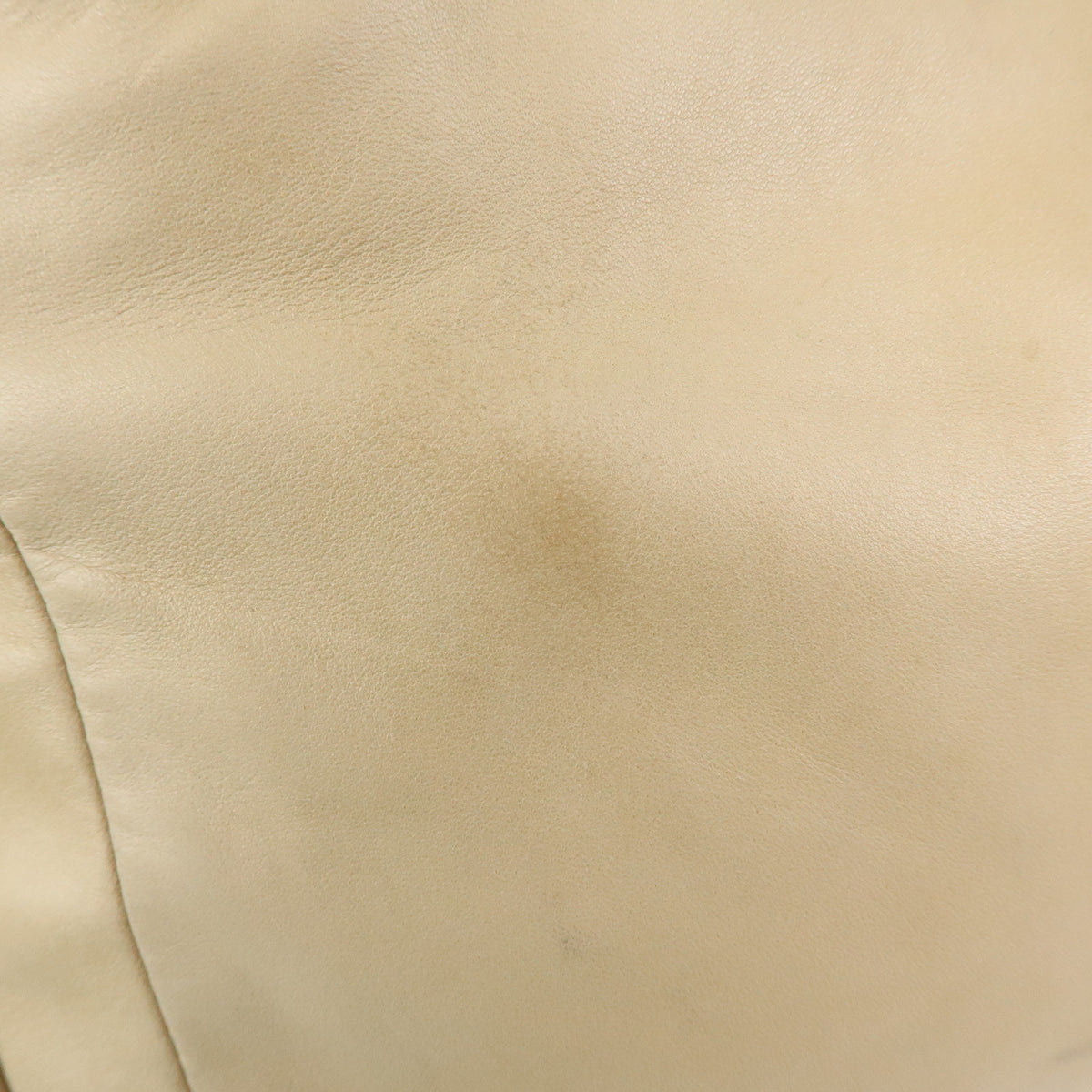 CHANEL COCO Mark Lamb Skin Chain Shoulder Bag Hand Bag Beige