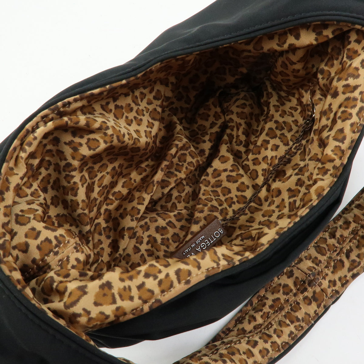 BOTTEGA VENETA Reversible Nylon Hand Bag Shoulder Bag Black Brown