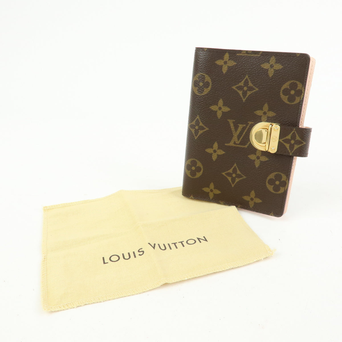 Louis Vuitton Monogram Agenda Koala PM Planner Cover Brown Pink R21013