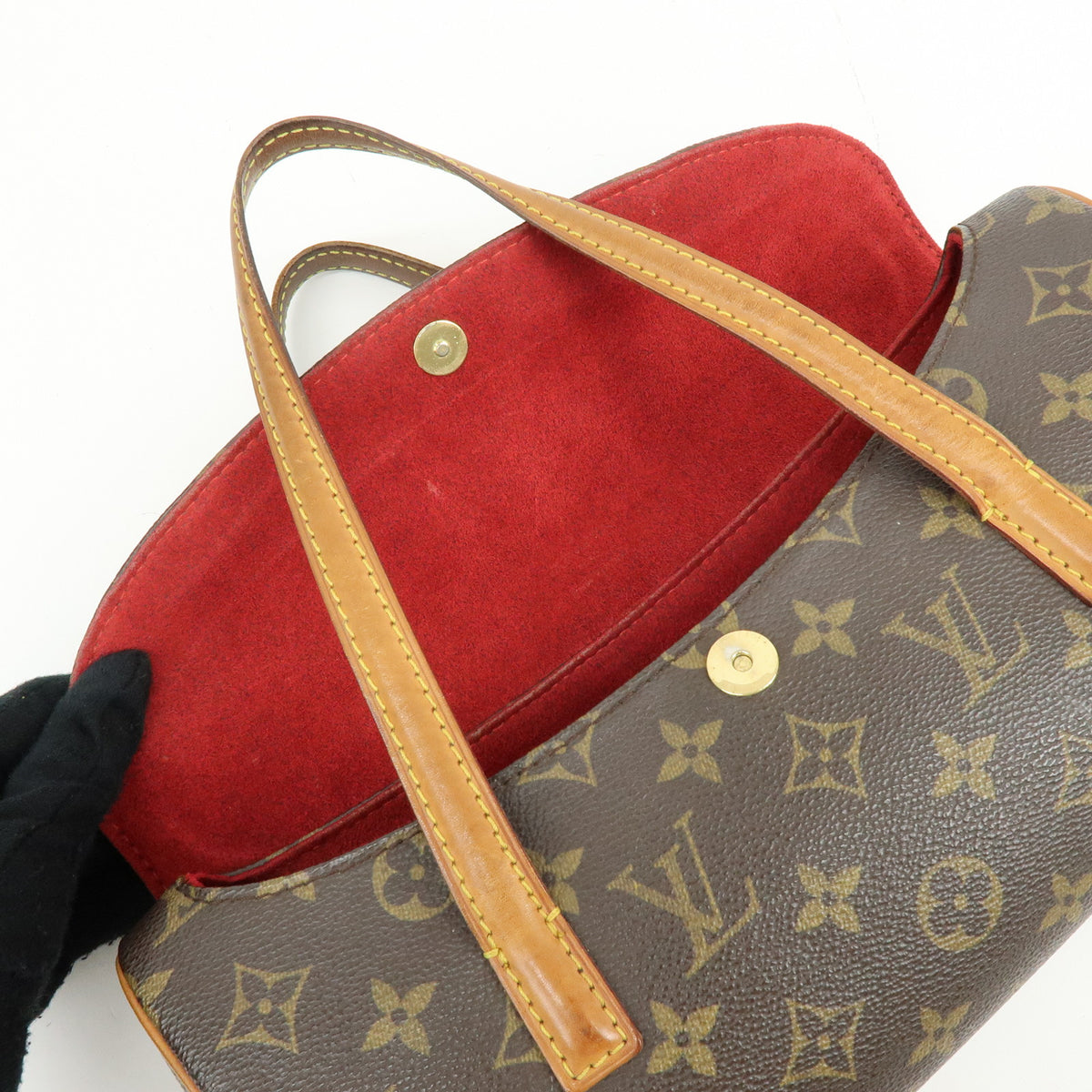 Louis Vuitton Monogram Canvas Sonatine Hand Bag Brown M51902