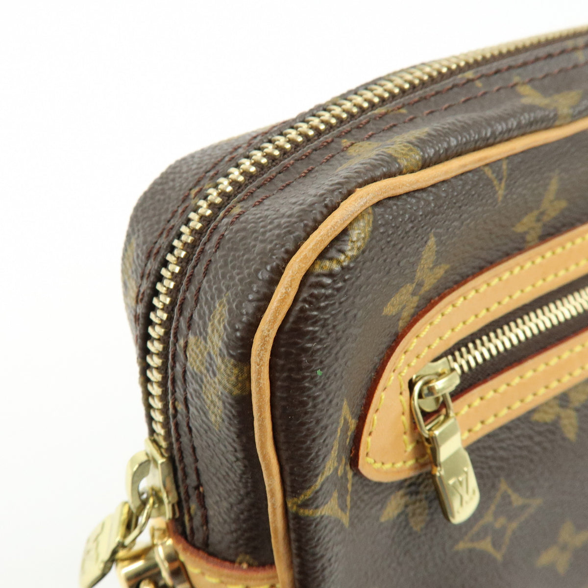 Louis Vuitton Monogram Marly Dragonne GM Clutch Bag Brown M51825
