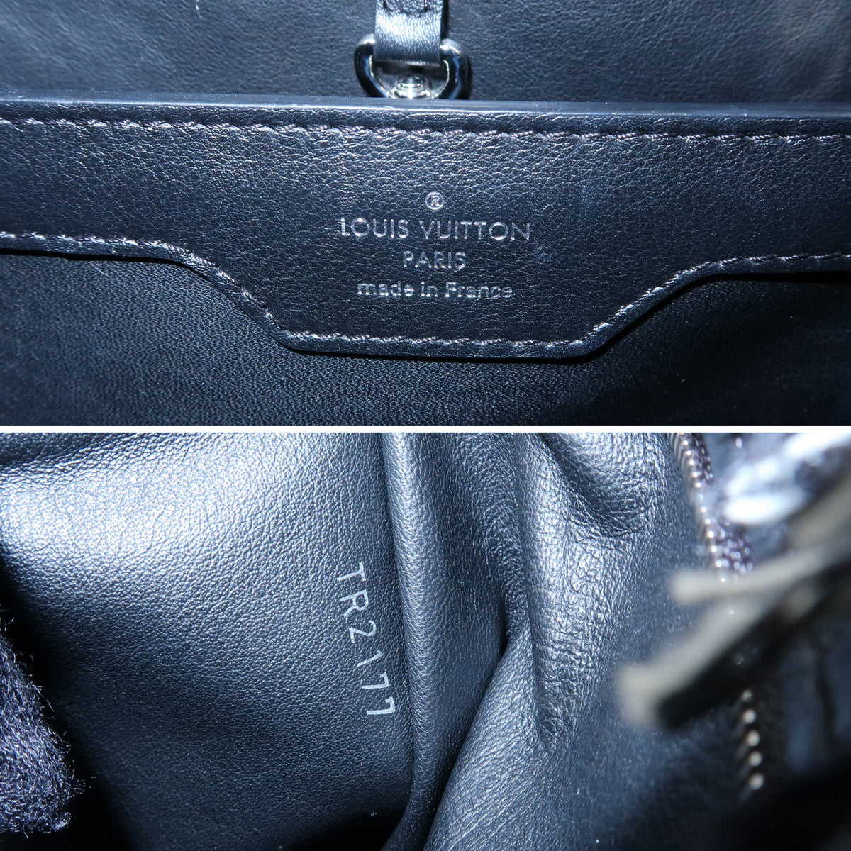 Louis Vuitton Capucines MM 2Way Bag Hand Shoulder Bag Noir Blanc M54979