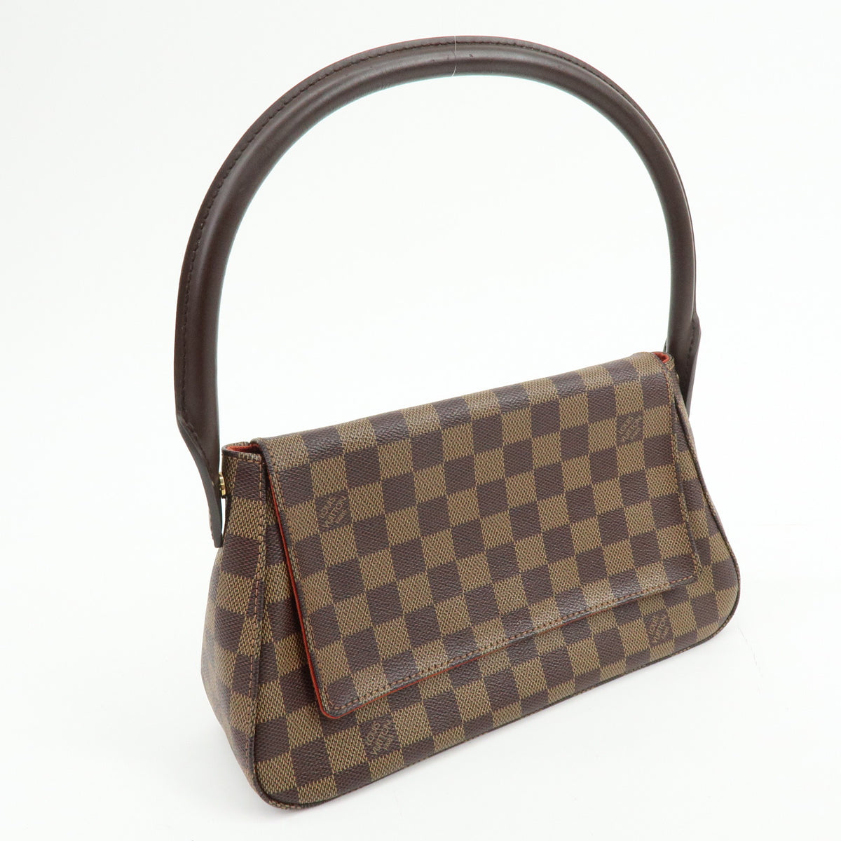 Louis Vuitton Damier Ebene Mini Looping Shoulder Bag Brown N51158