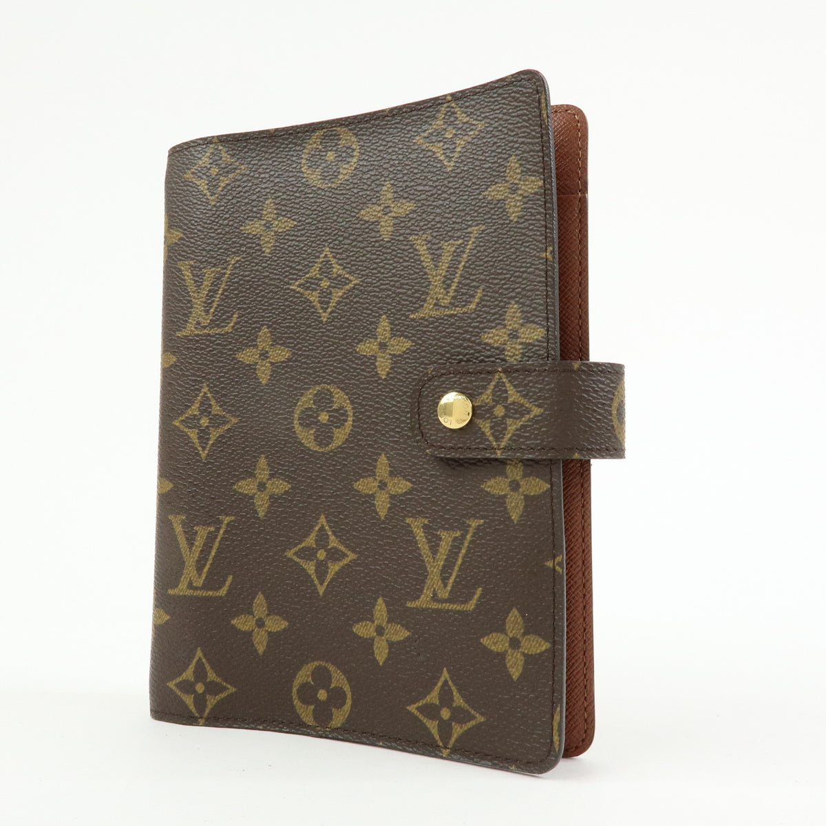 Louis Vuitton Monogram Agenda MM Planner Cover Brown R20105
