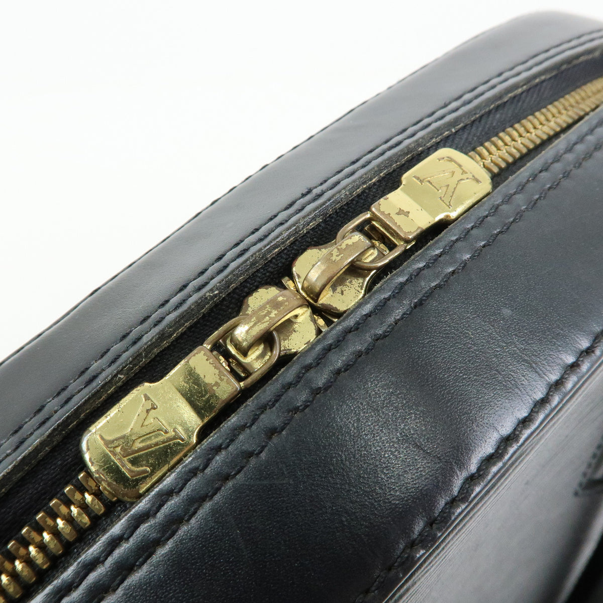 Louis Vuitton Epi Sablons Leather Hand Bag Noir Black M52042