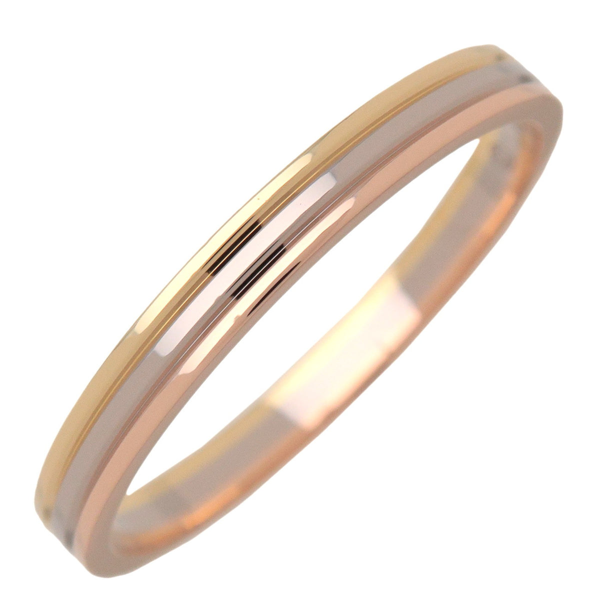 Cartier Vendome Three Color Ring K18 750YG/PG/WG #58 US8.5