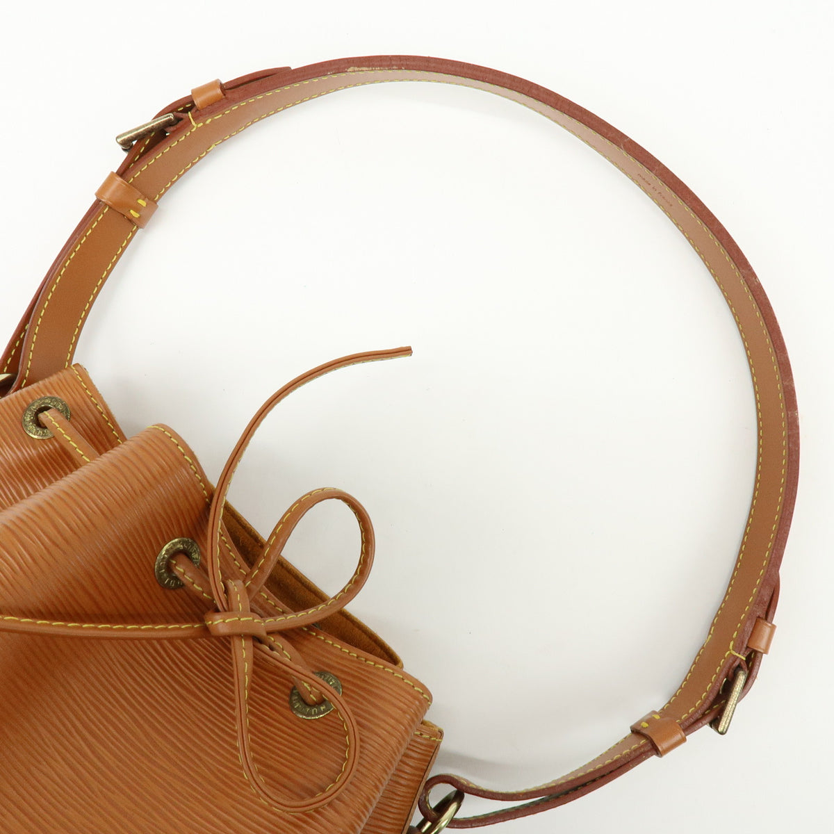 Louis Vuitton Epi Leather Petit Noe Shoulder Bag Zipang Gold M44108
