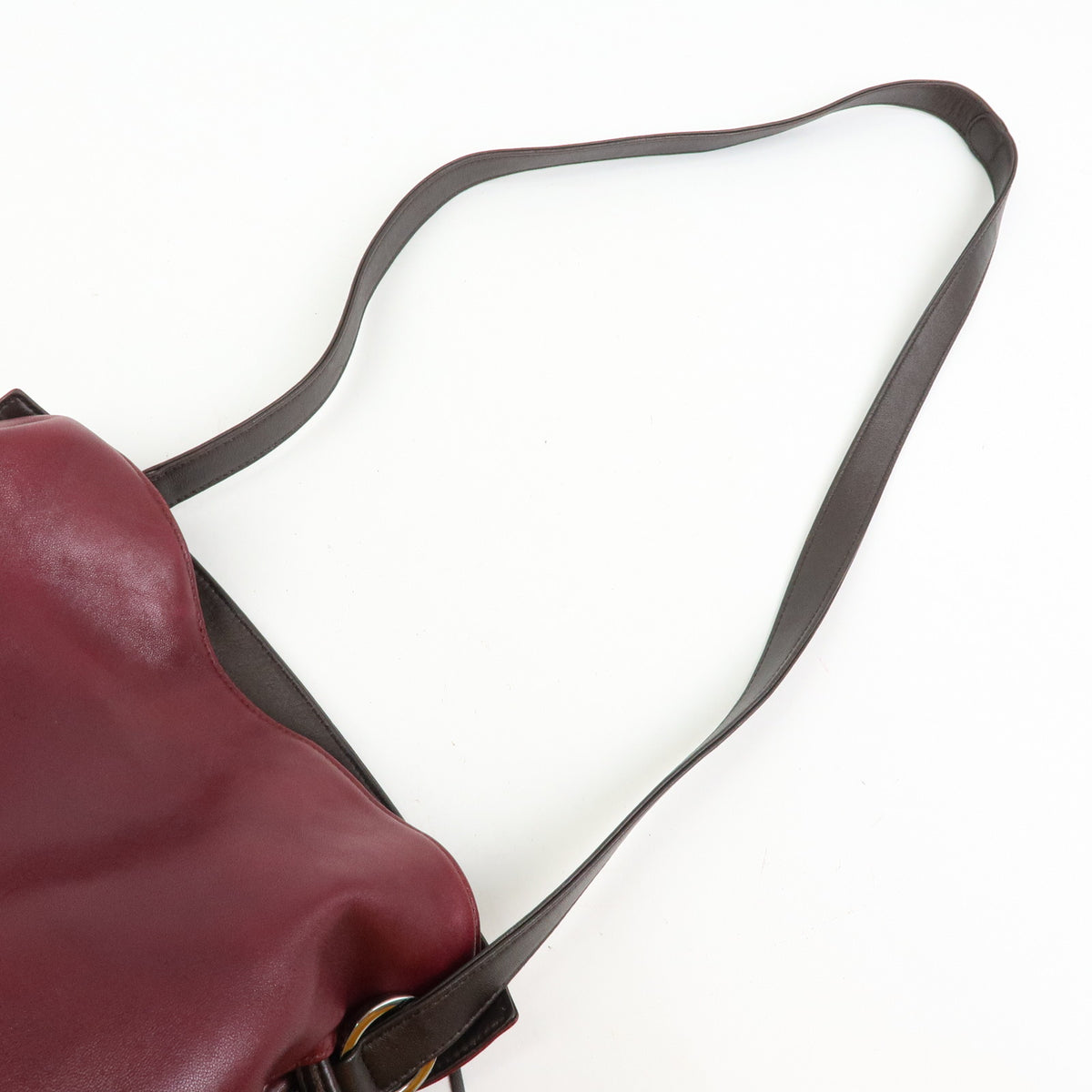 LOEWE Anagram Nappa Leather Shoulder Bag Crossbody Bag Purple