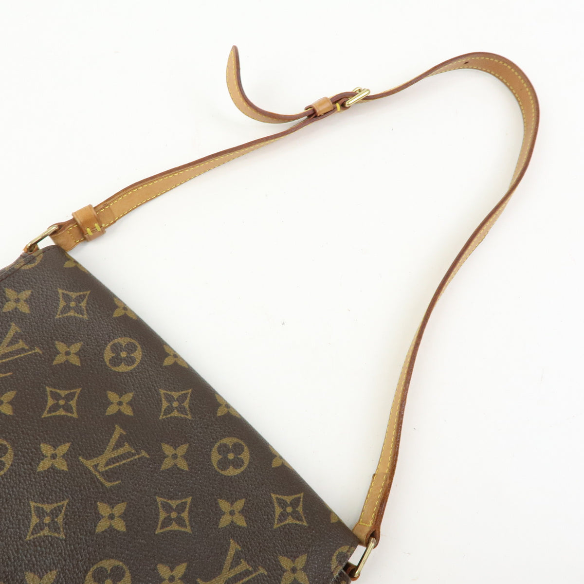 Louis Vuitton Monogram Musette Tango Short Shoulder Bag Brown M51257