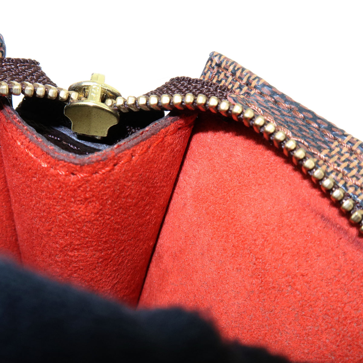 Louis Vuitton Damier Ebene Pouch for Marais Bag Brown