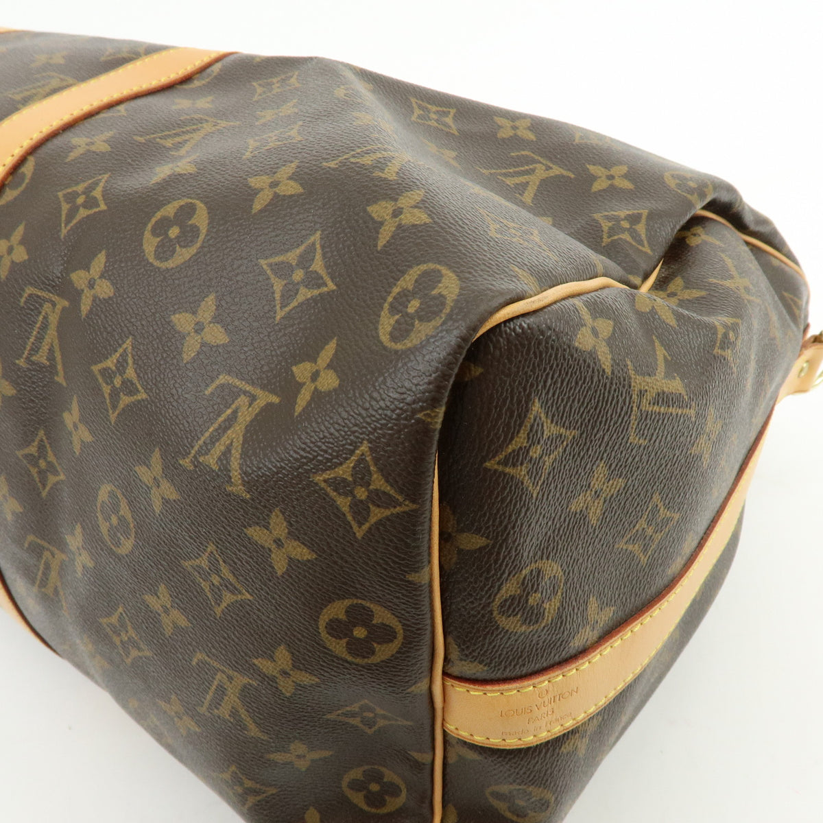 Louis Vuitton Monogram Keep All Bandouliere 50 Boston Bag Brown M41416