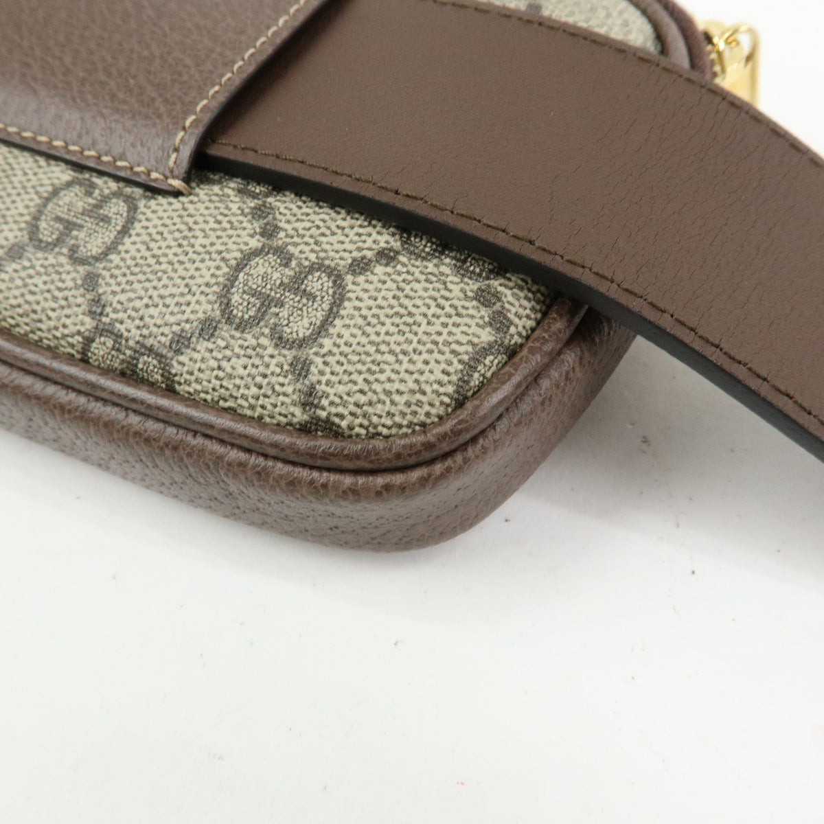 GUCCI Sherry Ophidia Double G GG Supreme Leather Waist Bag Pouch 519308