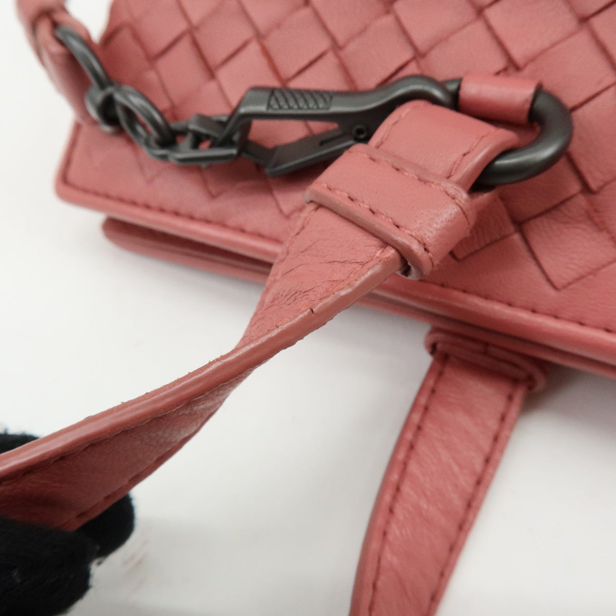 BOTTEGA VENETA Intrecciato Nappa Leather 2Way Bag Shoulder Bag Pink