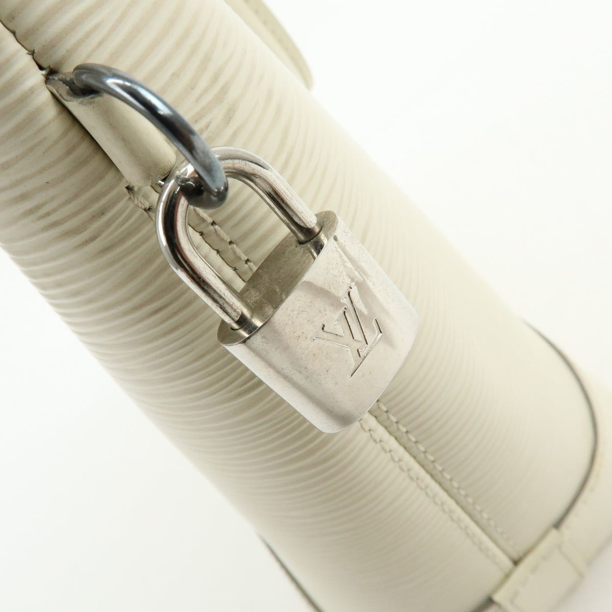 Louis Vuitton Epi Lockit Hand Bag Tote Bag Ivoire White M4229J