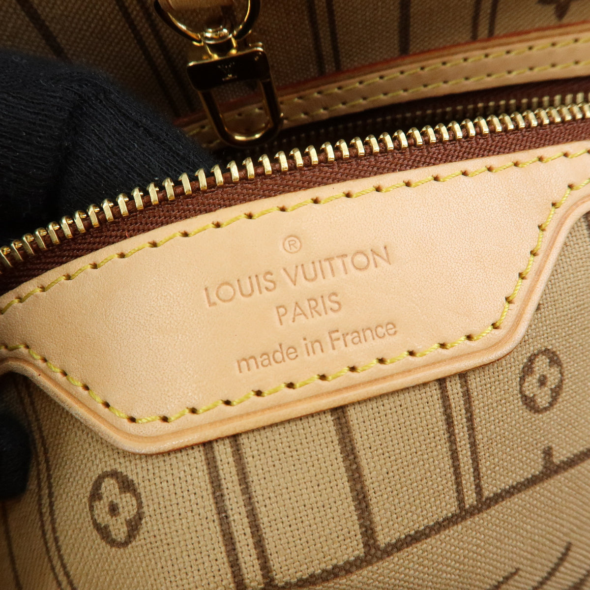 Louis Vuitton Monogram Neverfull MM Tote Shoulder Bag Brown M40156