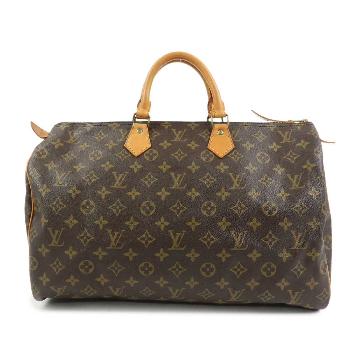 Louis Vuitton Monogram Speedy 40 Hand Bag Boston Bag Brown M41522